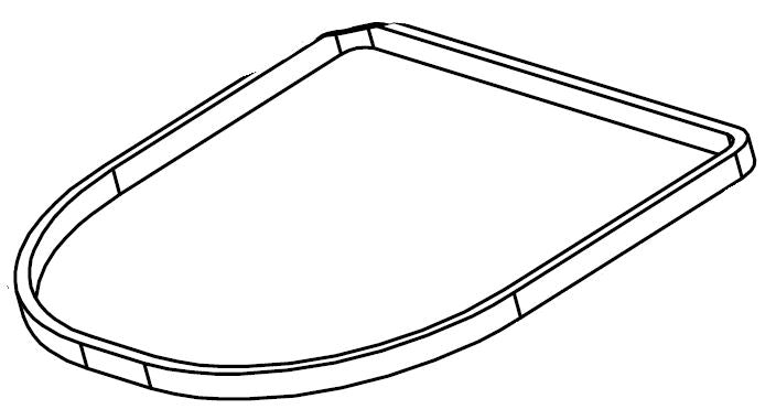 Tennant 9009090 Gasket Cover
