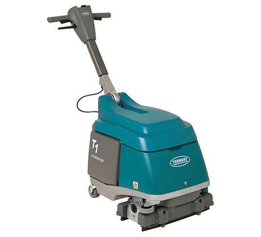 Tennant T1, Floor Scrubber, 15", 3 Gallon, Electric, Cylindrical, Forward and Reverse- Demo Unit