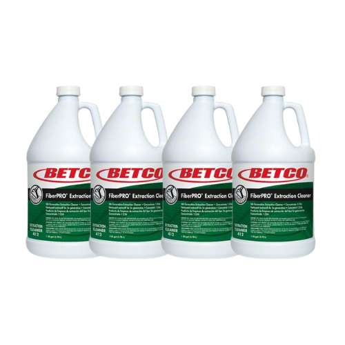 Betco FiberPRO Carpet Extraction Cleaner, Pleasant Scent, 1 gal Bottle, 4/Carton