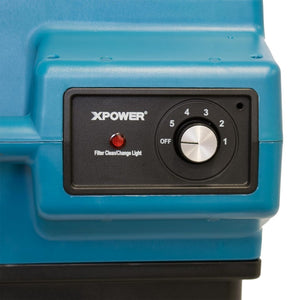 XPOWER X-3580, Air Scrubber, HEPA, 600 CFM, 1.5HP, Stackable, 32.8lbs, 4-Stage, 2.8AMPs