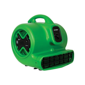 XPOWER X-600A, Air Mover, 1/3 HP, 2400 CFM, Stackable, Daisy Chain, 25lbs, 3.8 AMPs