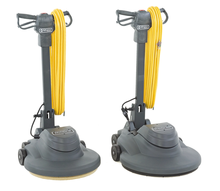 Advance Advolution 20 & 20XP, Floor Burnisher, 20", 1500 or 2000 RPM, With and Without Dust Control, 75' Cord, Forward and Reverse