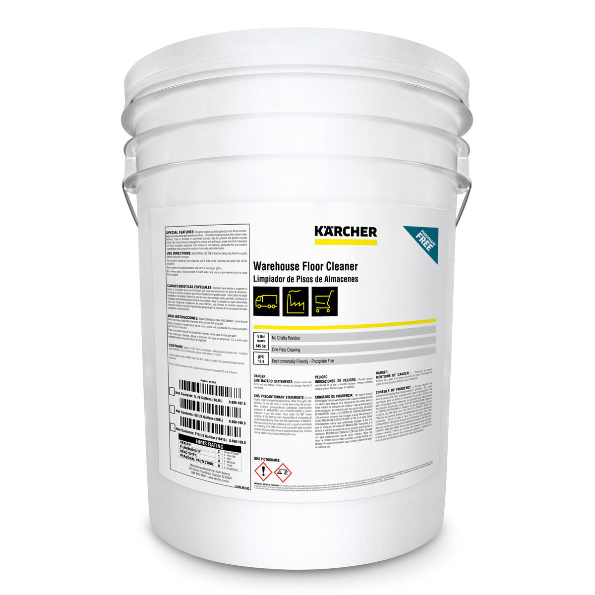 Karcher Warehouse Floor Cleaner- 55 gallon Drum and 275 Gallon Tote