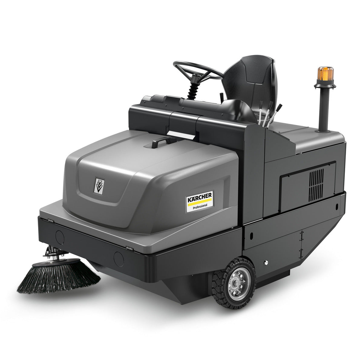 Karcher KM 105/180 R BP CLASSIC, Floor Sweeper, 41", Battery, Ride On, 47 Gallon Hopper, High Dump