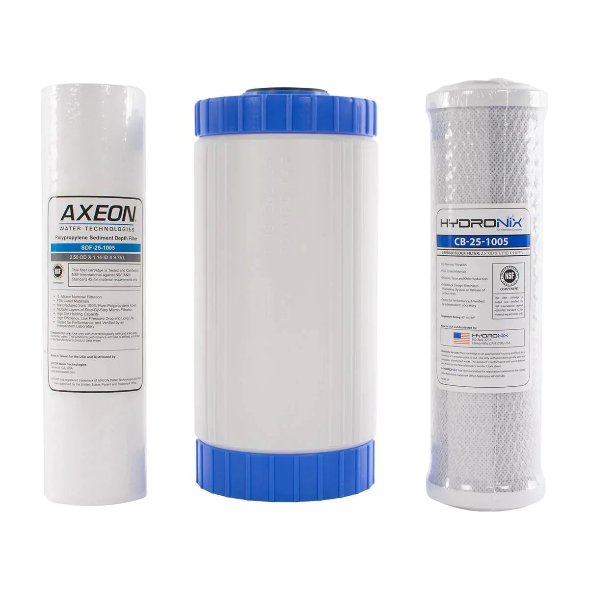 Deionized Water Filter Set for the IPC Eagle Hydro Cart - 3 Pack | BD500118