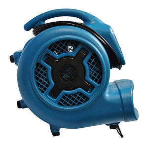 XPOWER P-830, Air Mover, 1 HP, 3600 CFM, Stackable, Telescopic Handle and Wheels, 8.5 AMPs, 28.5lbs