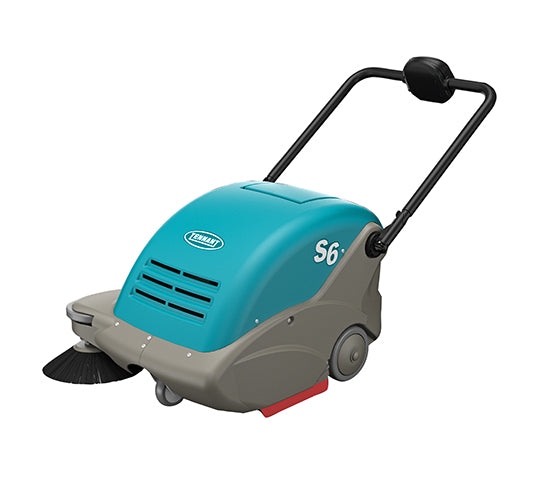 Tennant S6, Floor Sweeper, 26", Battery, Push, 9 Gallon Hopper