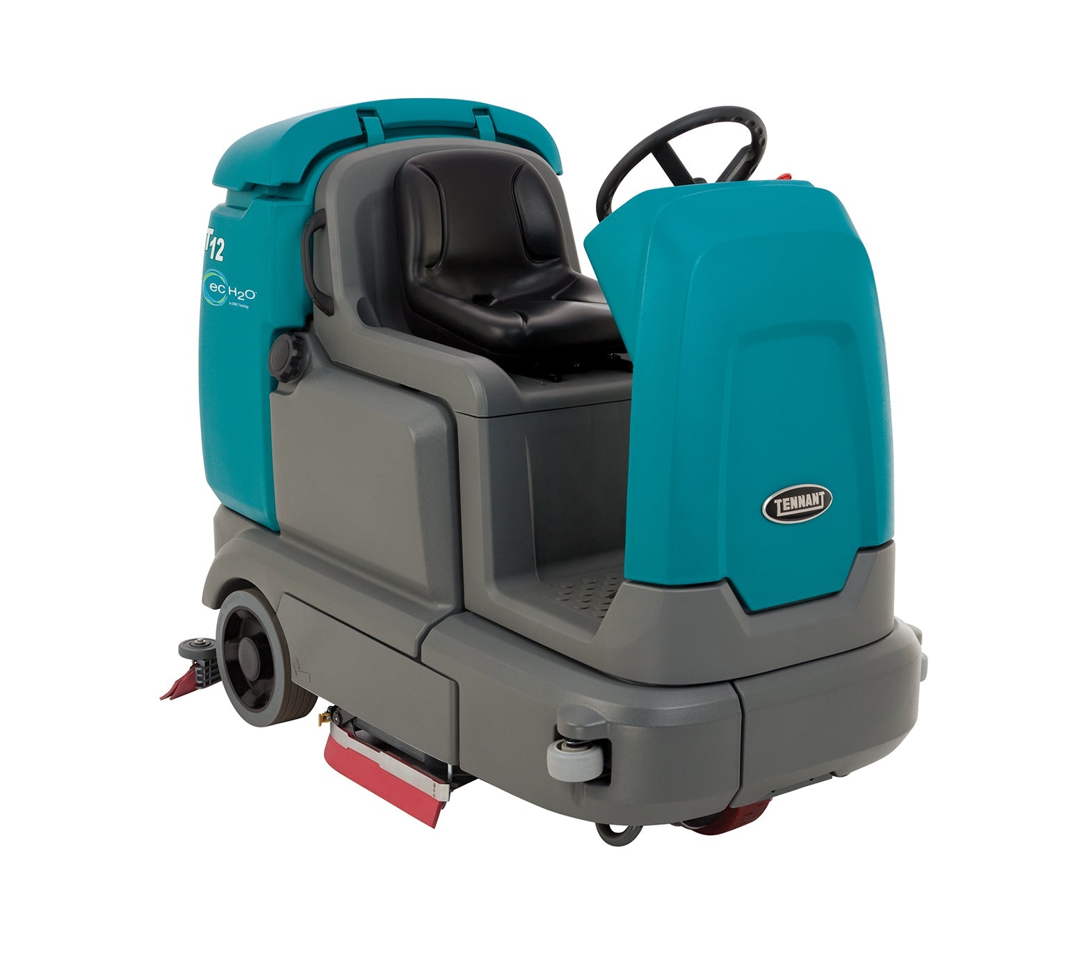 Refurbished Tennant T12, Floor Sweeper Scrubber, 32", 35 Gallon, Battery, Cylindrical, Ride On