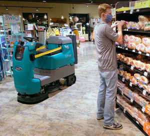 T380AMR-500-D | Tennant T380AMR | Robotic Floor Scrubber | 20" | 20 Gallon | Ride On | Disk | Battery | 5 Year Software | 3 Year Warranty