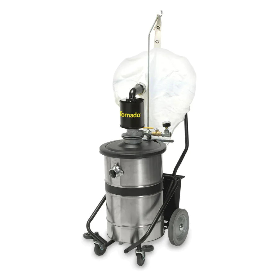 95953 | Tornado® Compressed Air Shop Vac | 18 Gallon | 15HP Air Compressor Required | Tool Kit Not Included | 4 Year Warranty